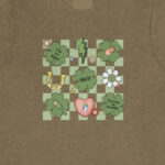 Checkered NICU St Patrick's Day T-Shirt - Image 5